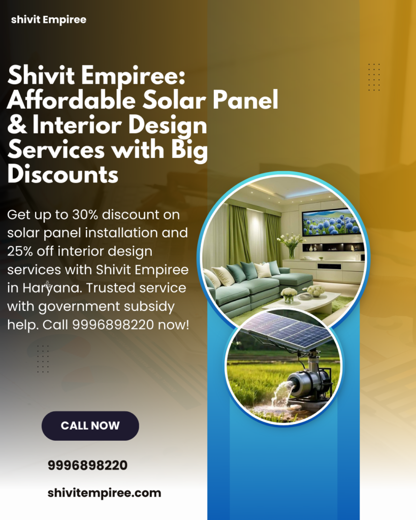 solar panel and interior design service
